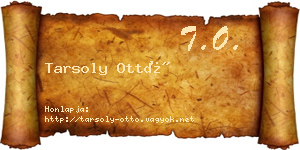 Tarsoly Ottó névjegykártya